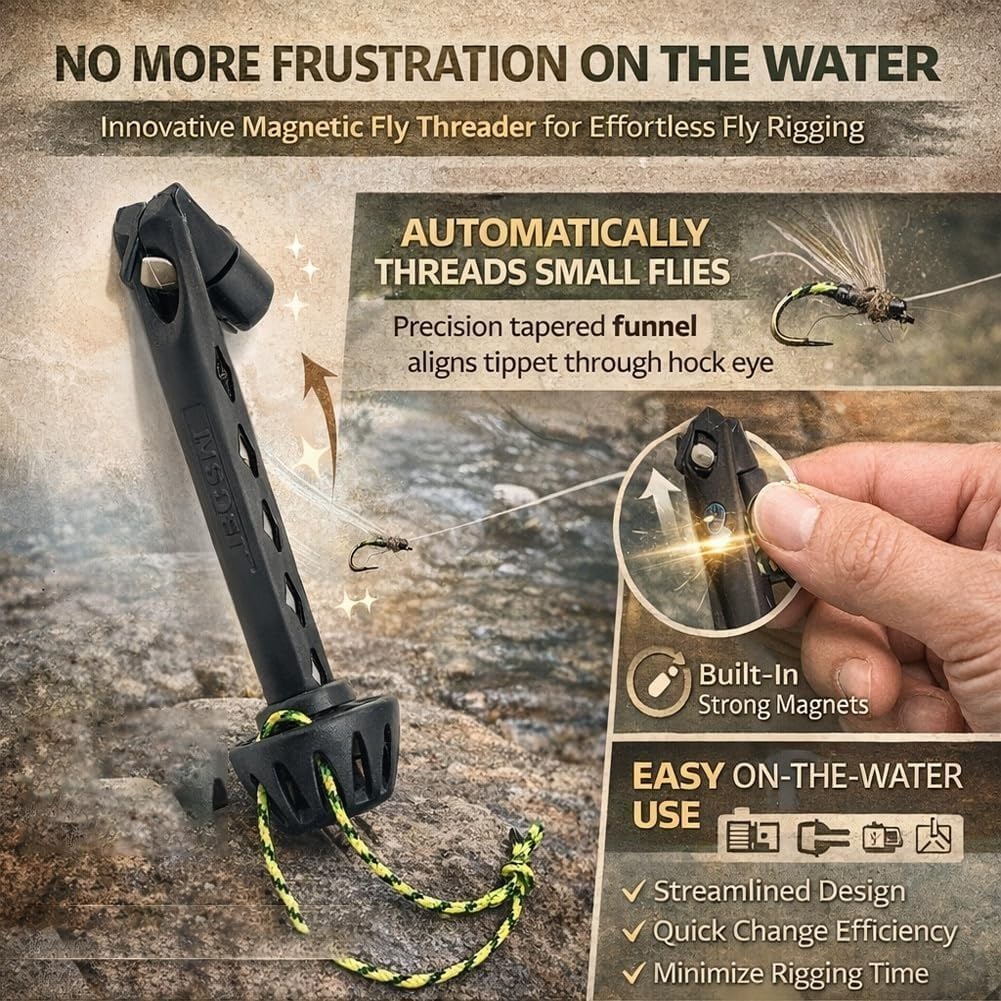 Portable Magnetic Fly Threader - огляд і ціна Fishing Line Dispenser