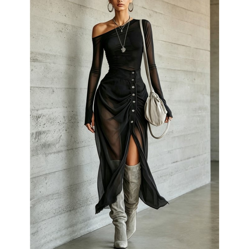 Women's Sexy Slanted Neck Slim - огляд і ціна Fly Line